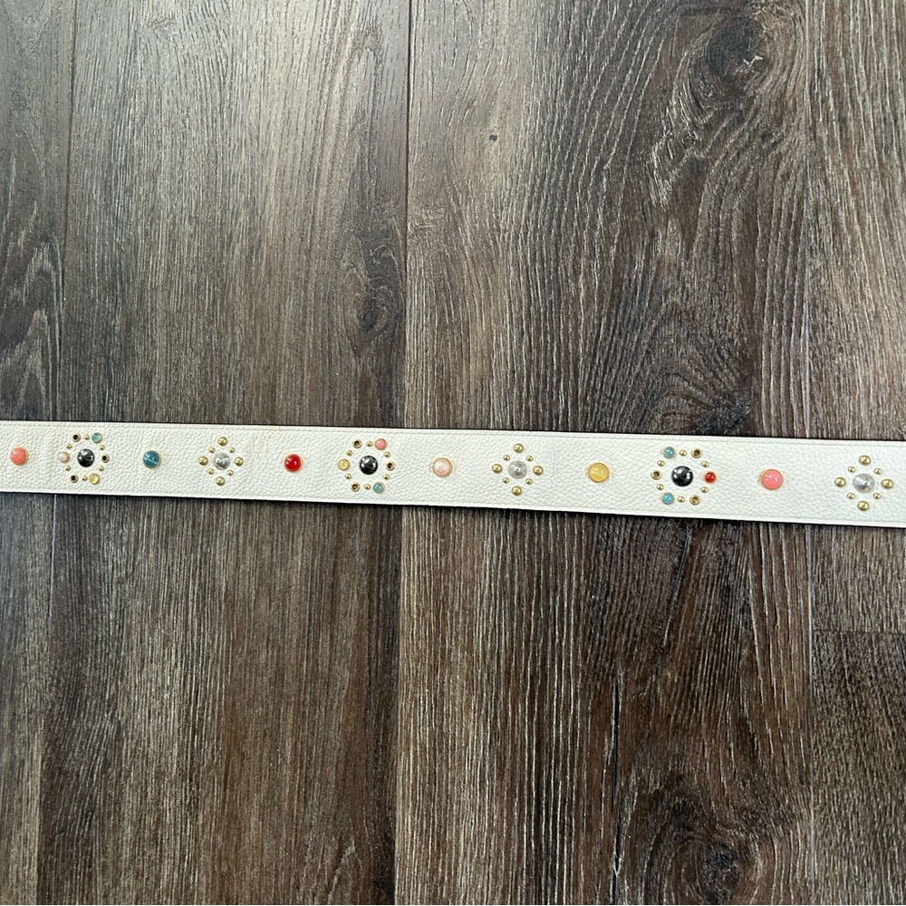 Coach Pebble Leather Chalk-Strap with Rivets - Picture 4 of 15